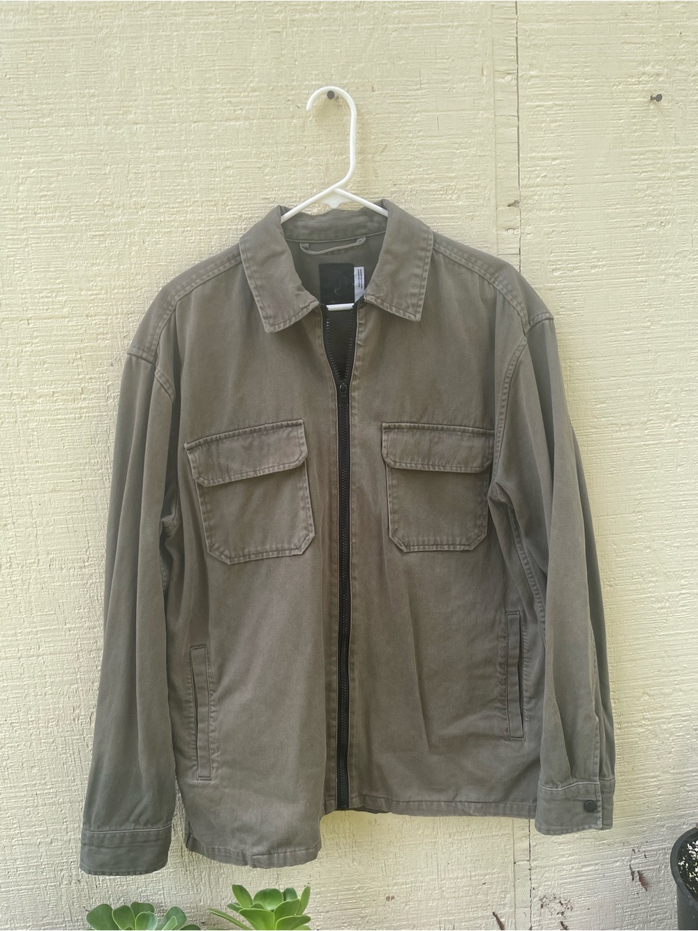 Original Use Men's Military Field Jacket in Olive Green